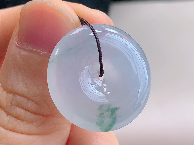 ️ 平安扣，无裂，尺寸23.3-5.6mm，包A附证书