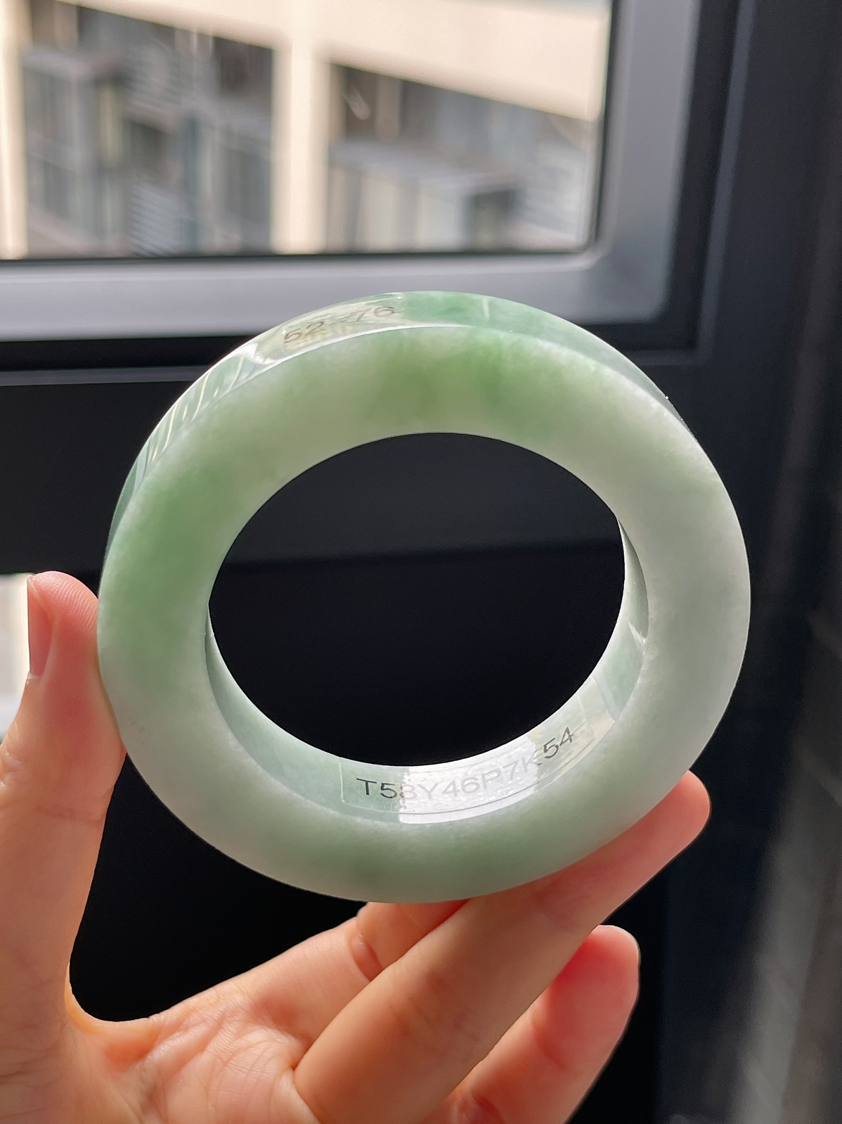 翡翠镯饼，⭕️正圈最大做60，圆条最大做56；最小做51.7