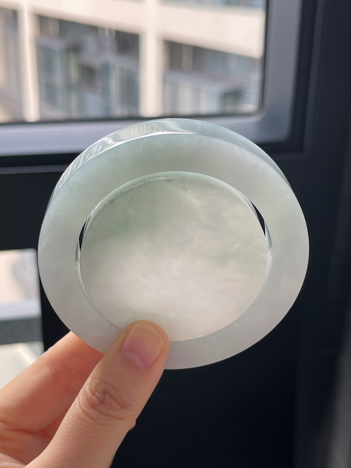 翡翠镯饼，⭕️正圈最大做58，最小做53.9