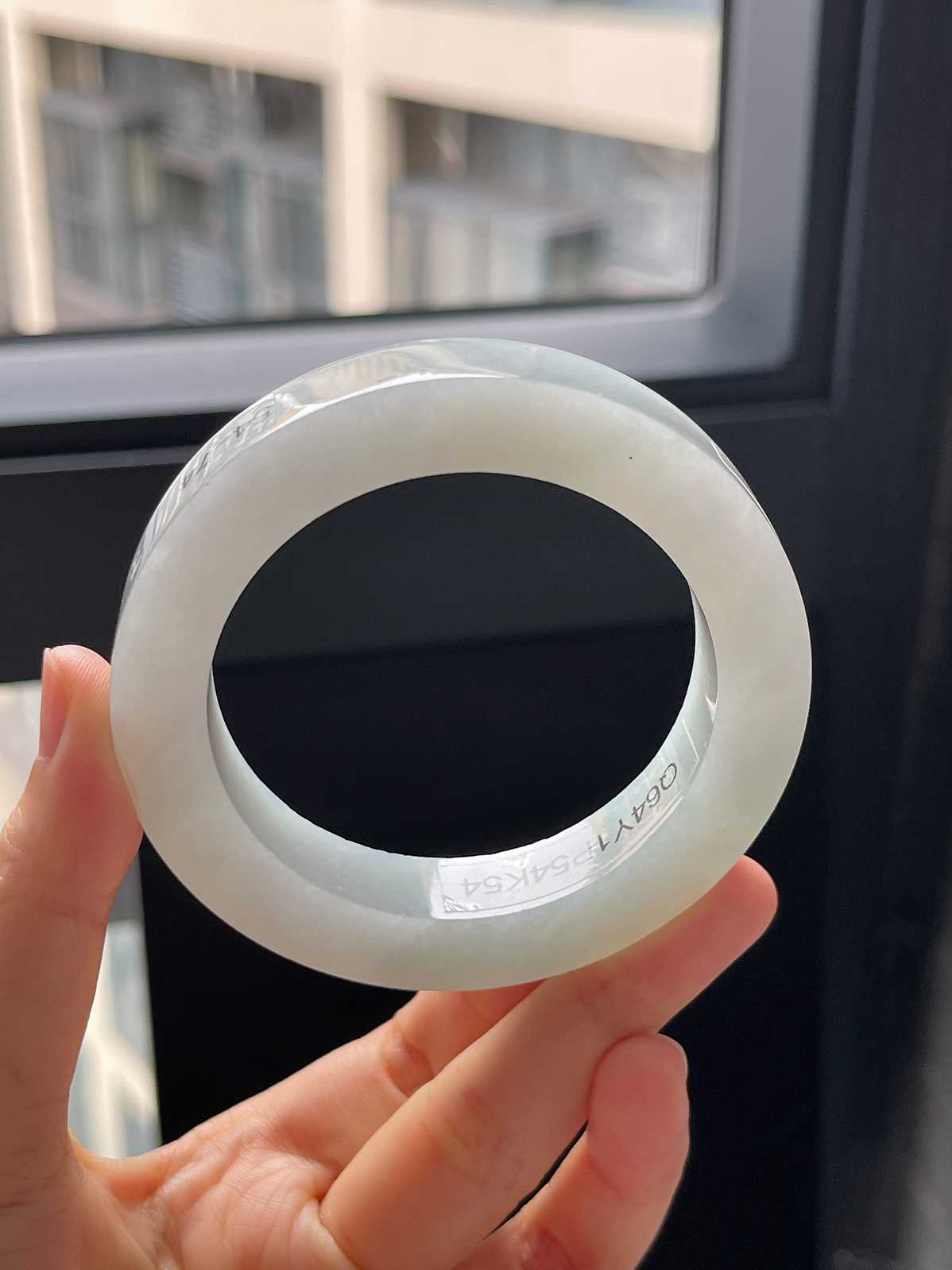 翡翠镯饼，⭕️正圈最大做58，最小做53.9