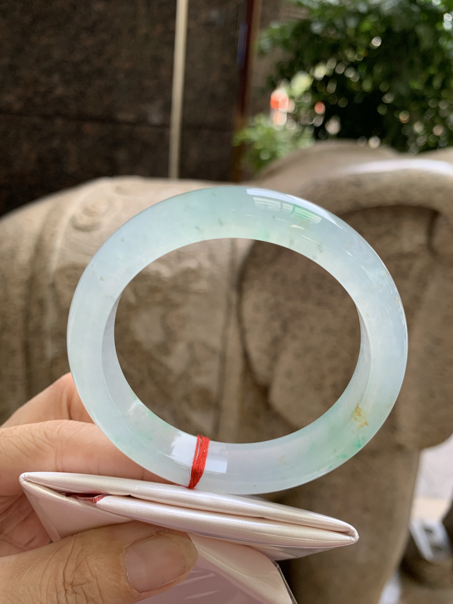 金丝绿洒金正圈 58.2-8-11.5 0921-N1645-2 无裂