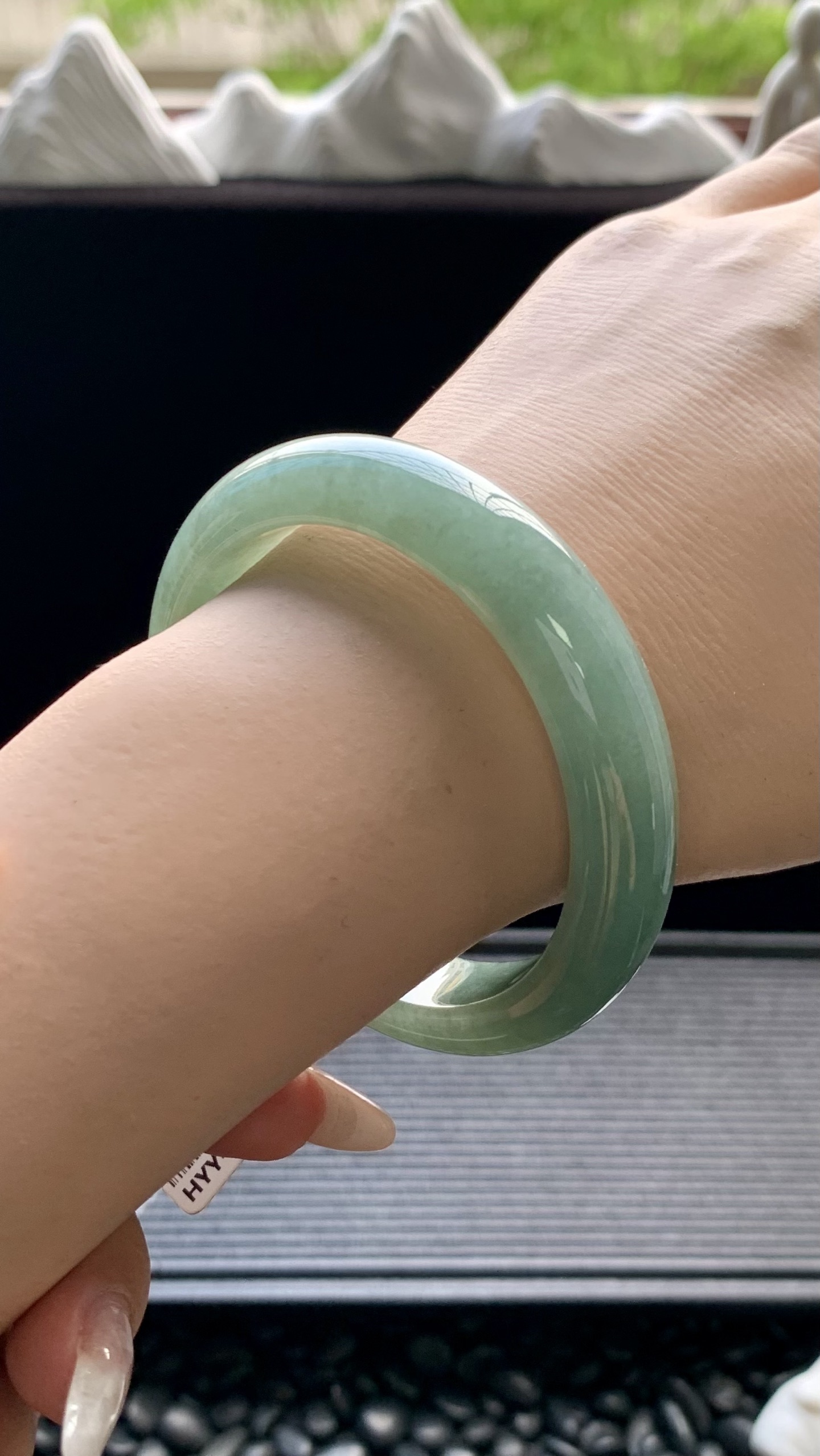 油青正圈手镯成品 HYY-317 尺寸：54-12-8