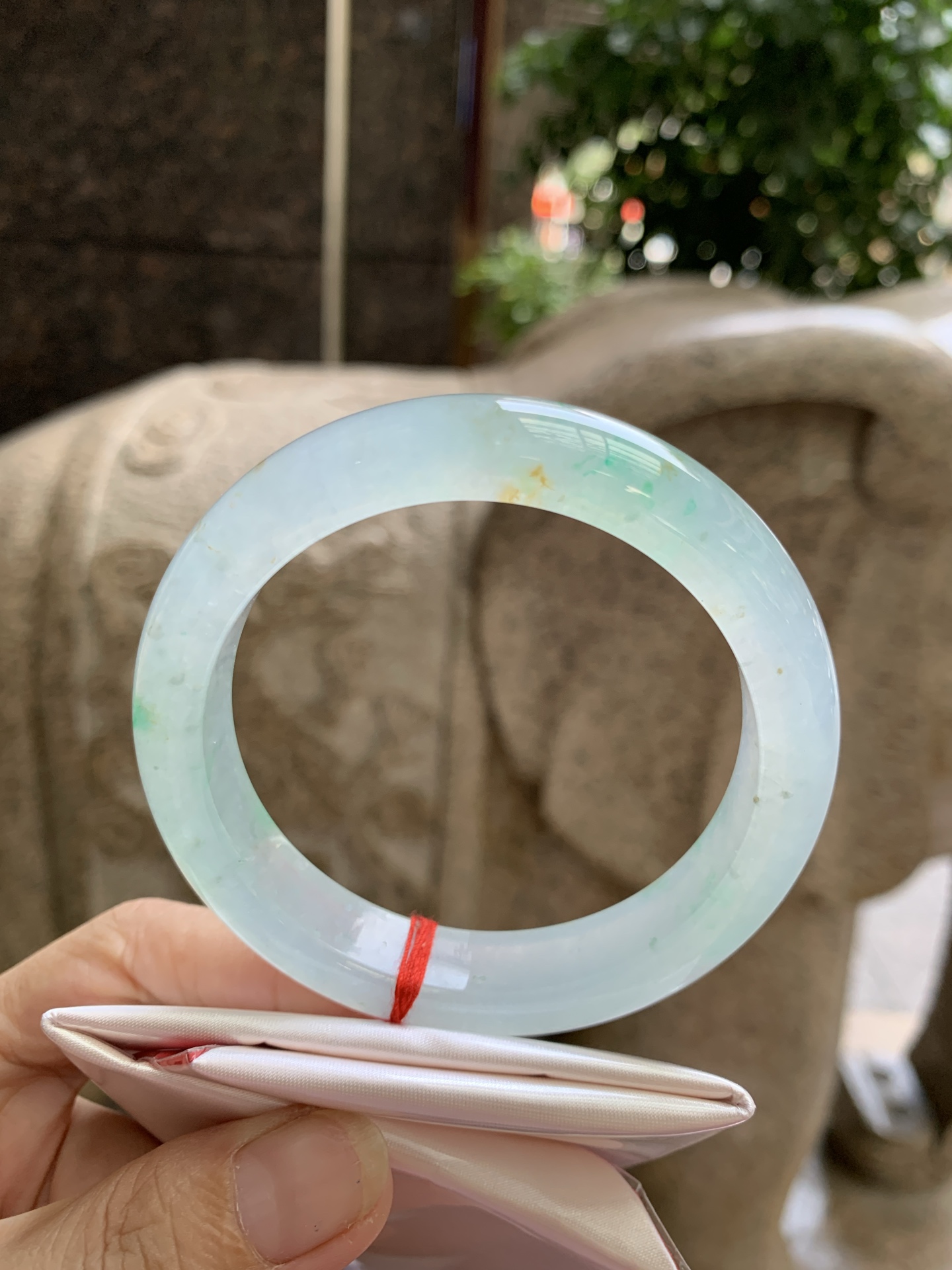 金丝绿洒金正圈 58.2-8-11.5 0921-N1645-2 无裂