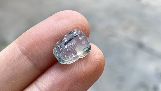 ️ 玻璃种飘彩貔貅，无裂 11.6*9*4.5