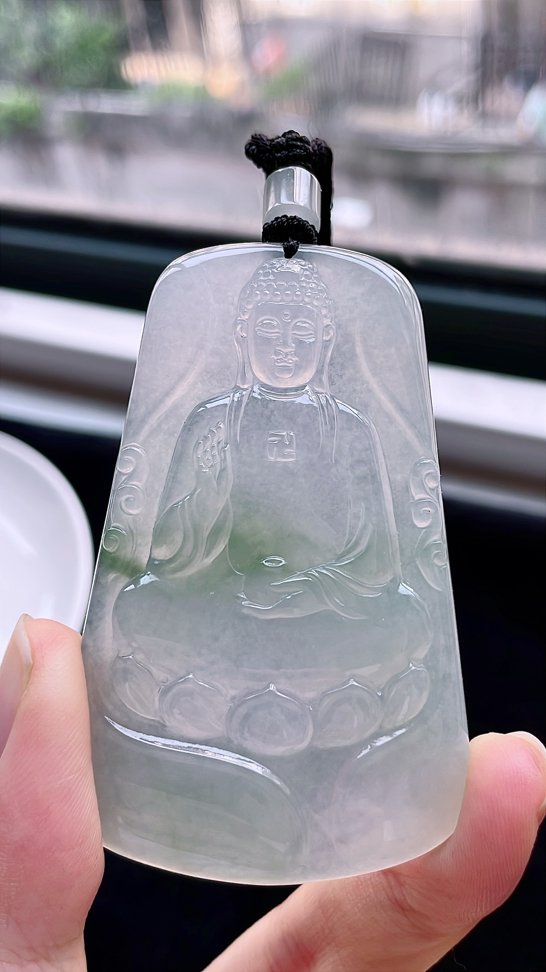 ️ 冰种飘花大日佛 飘花灵动，种老起胶 尺寸：66.5/42/5