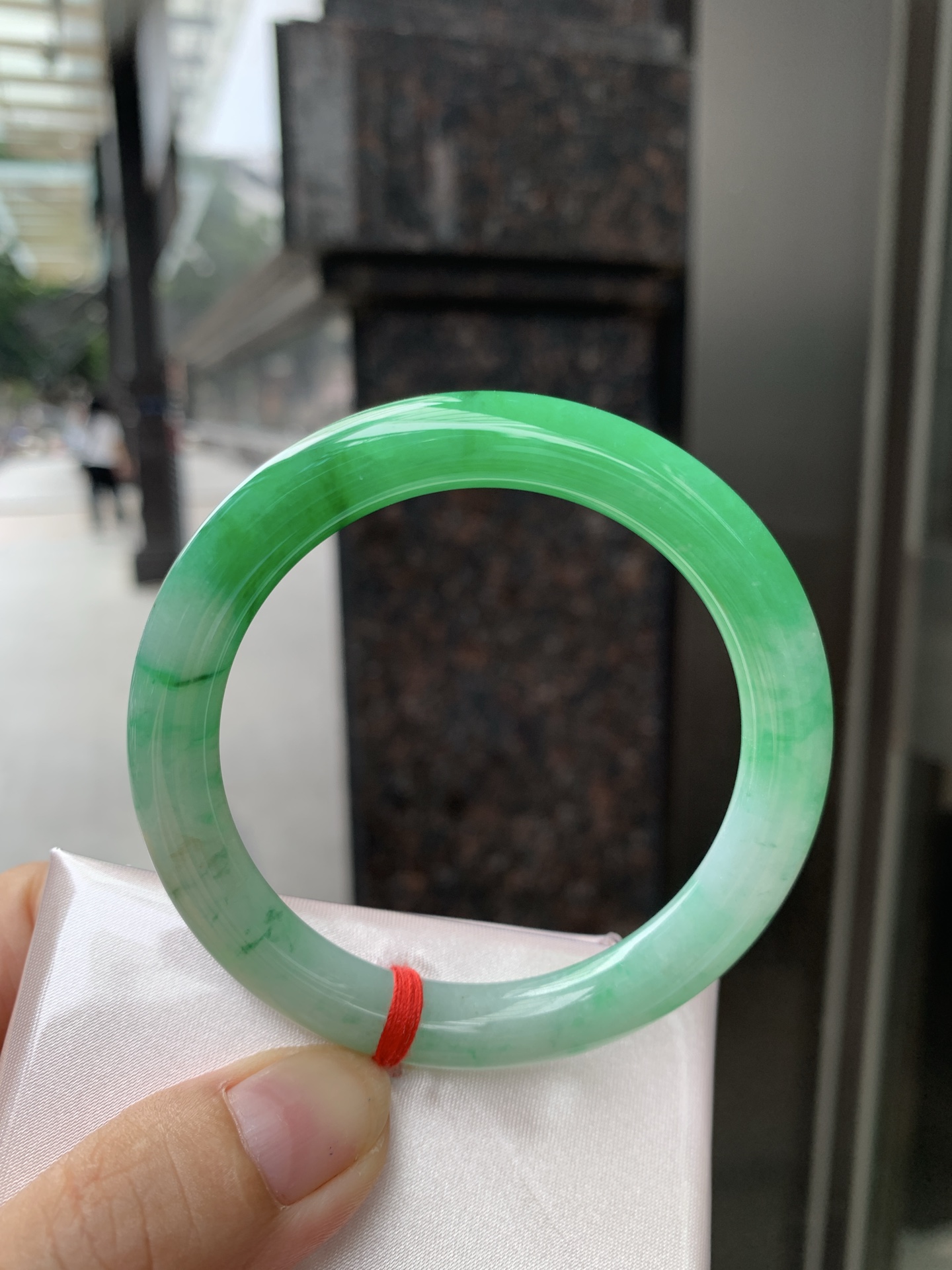 白底青阳绿圆条 54.6-8-7.6 0921-H327-71 打灯细纹