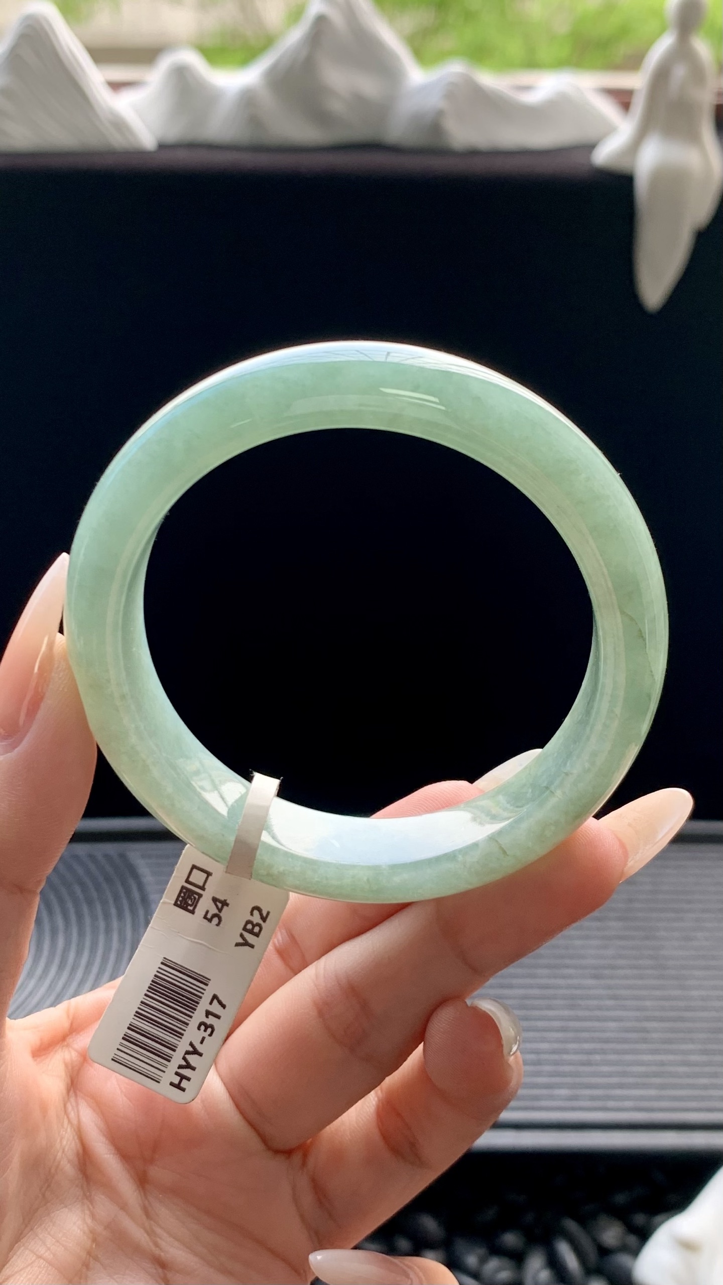 油青正圈手镯成品 HYY-317 尺寸：54-12-8