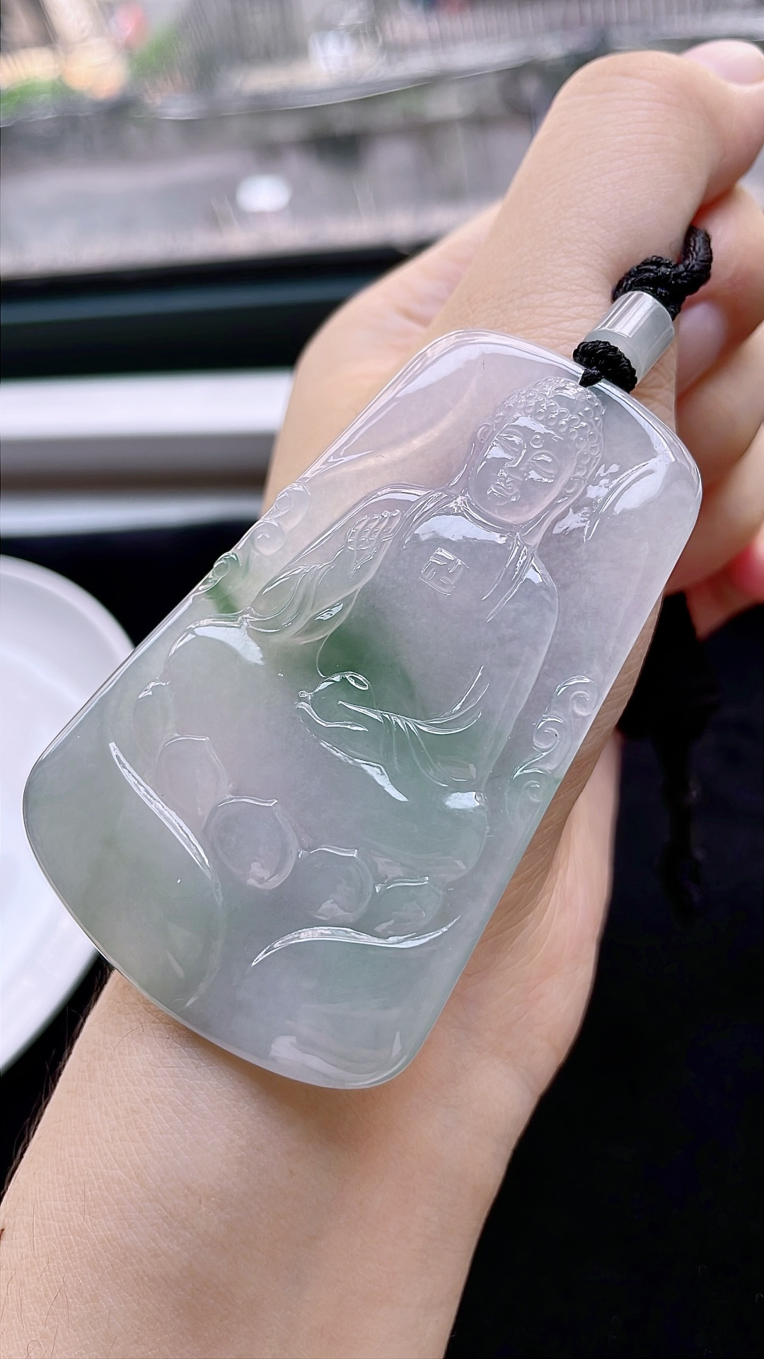 ️ 冰种飘花大日佛 飘花灵动，种老起胶 尺寸：66.5/42/5