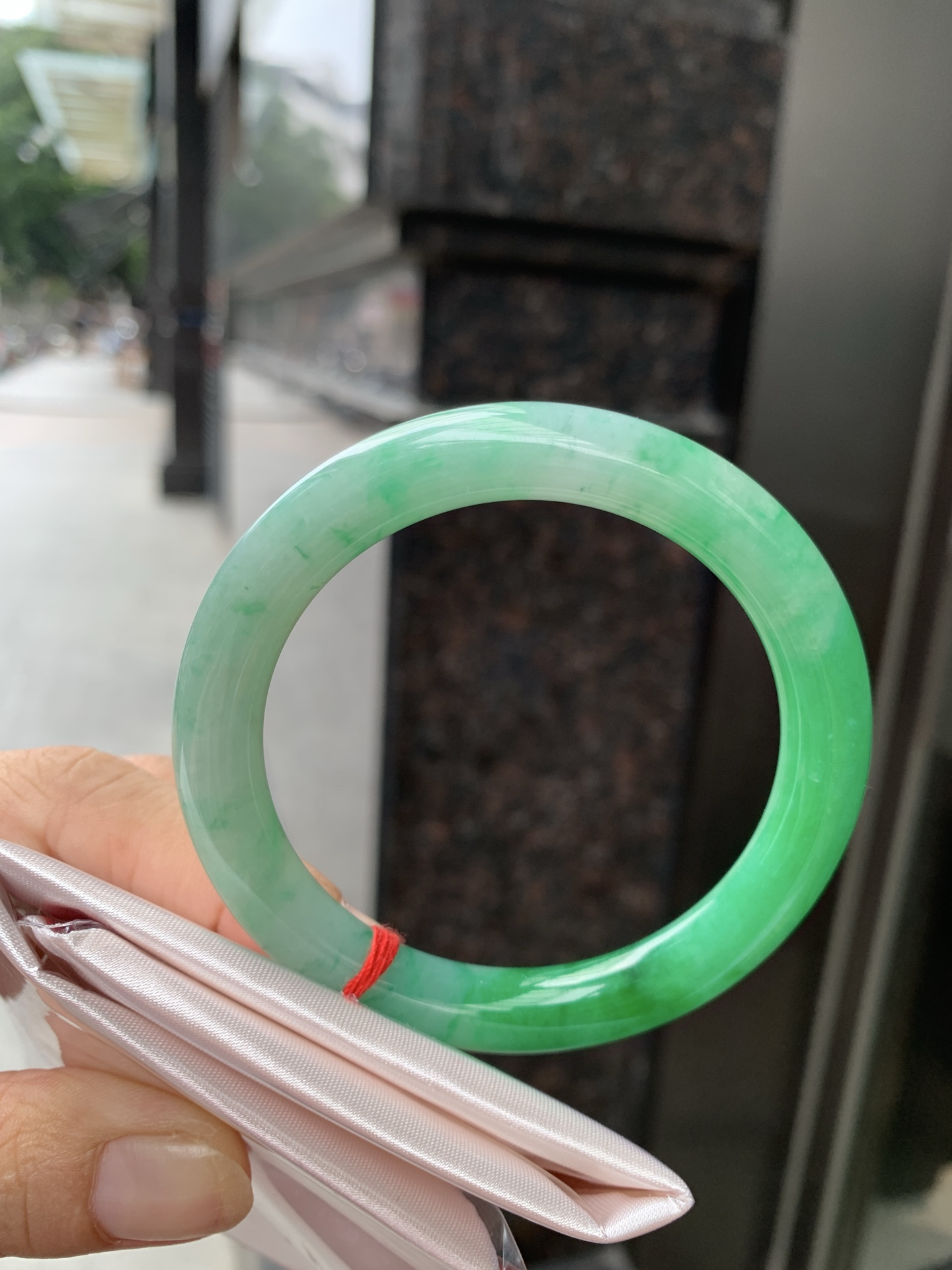 白底青阳绿圆条 54.6-8-7.6 0921-H327-71 打灯细纹