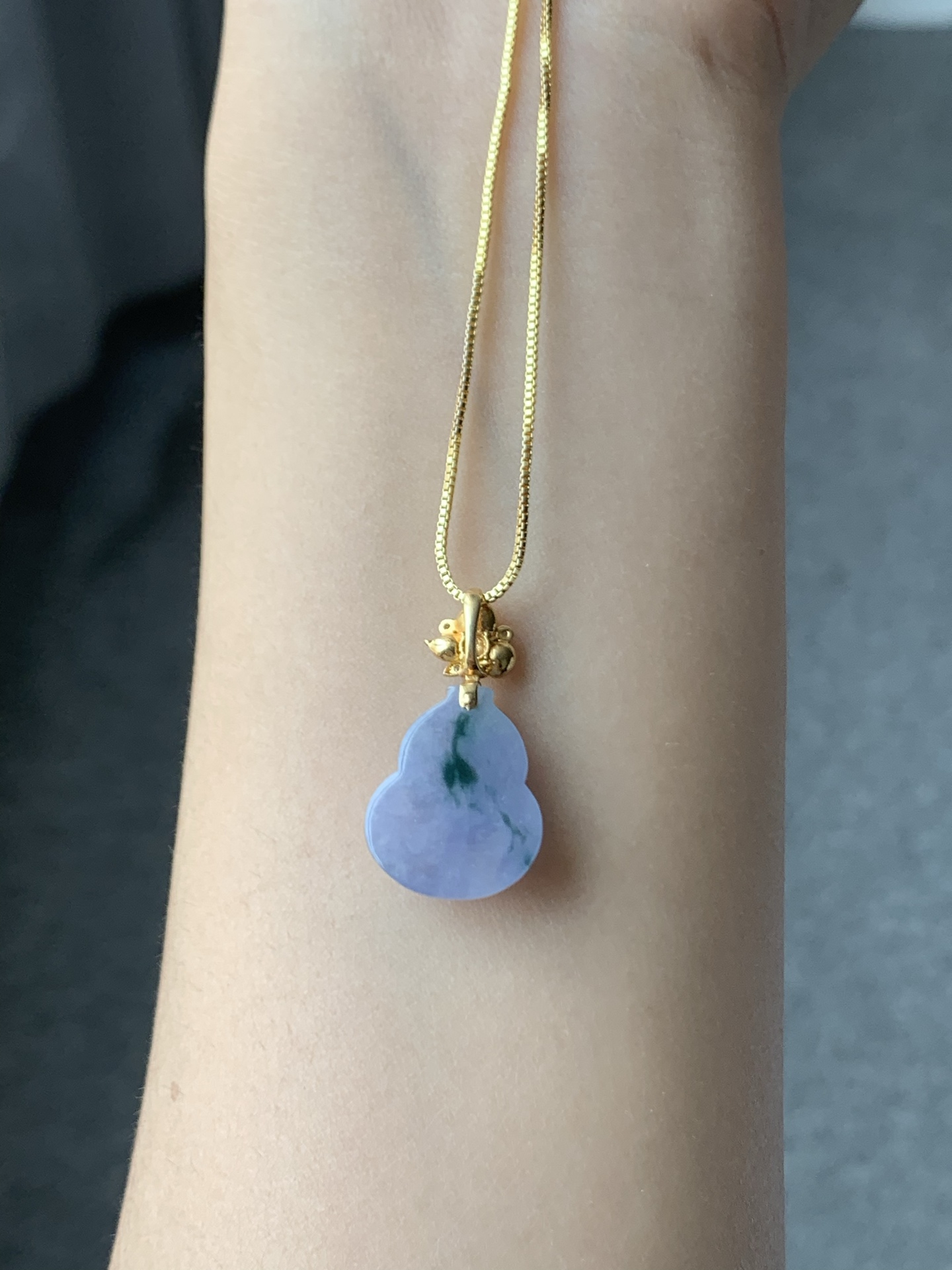 冰紫飘花葫芦 飘花飘逸 底子干净 尺寸17.3-14.3-5.7【LJJ-XM0919】