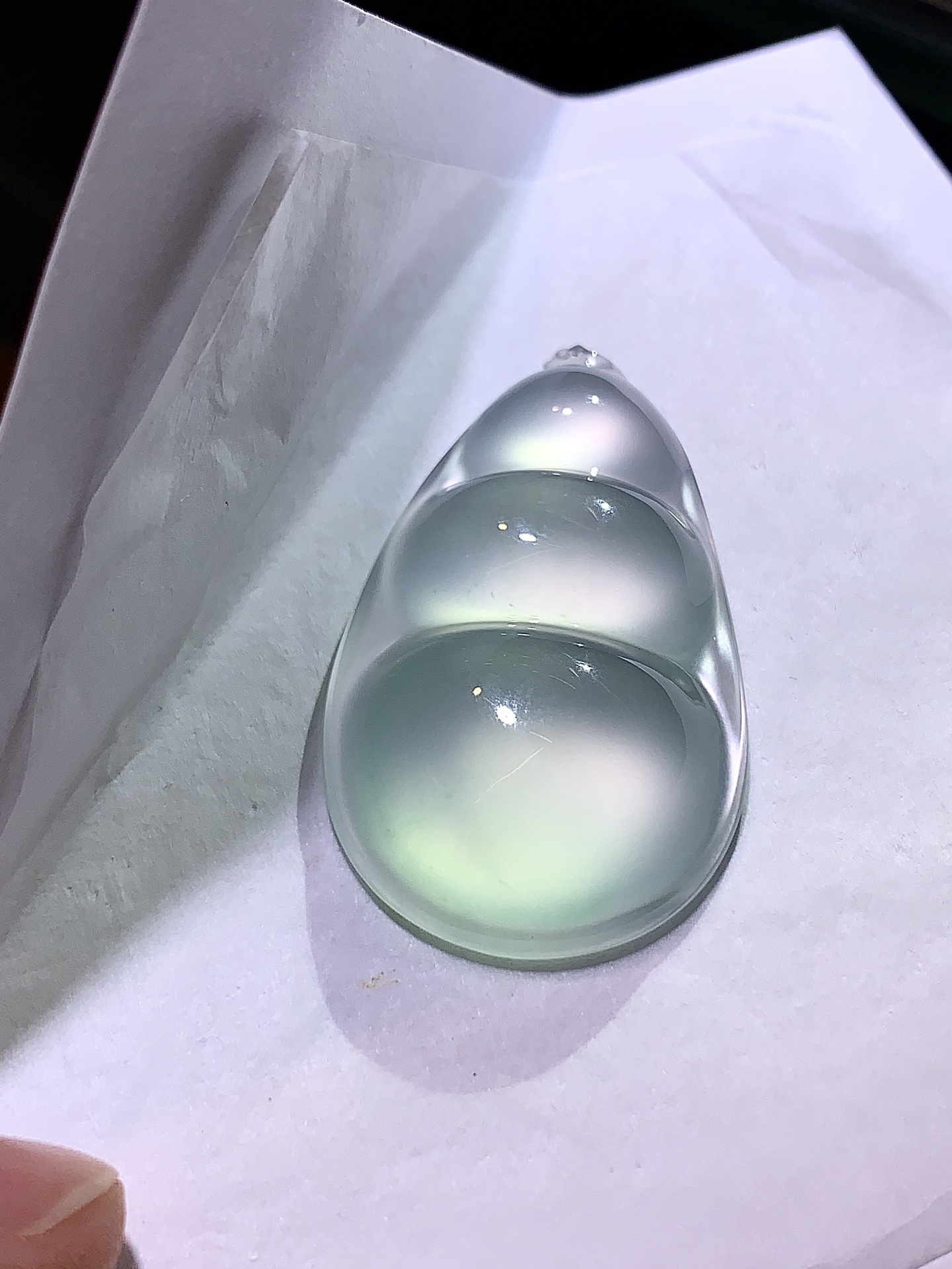 ️ 玻璃种福豆 尺寸：46.3×26.8×9.2 玉韵天成，温润传世