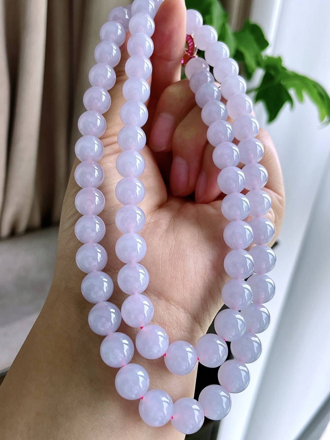 【珠子】珠链圆珠珠子珠链 【说明】缅甸 性比高 【尺寸】10mm 66颗 【重量】121.5克