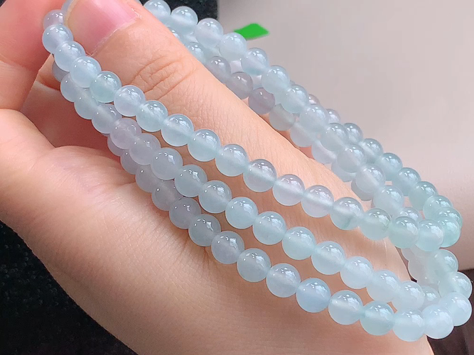 ️ 冰透项链，尺寸取一6.0mm，包A附证书