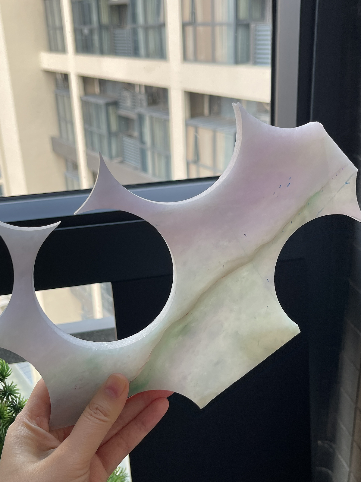 翡翠冰糯种紫罗兰片料