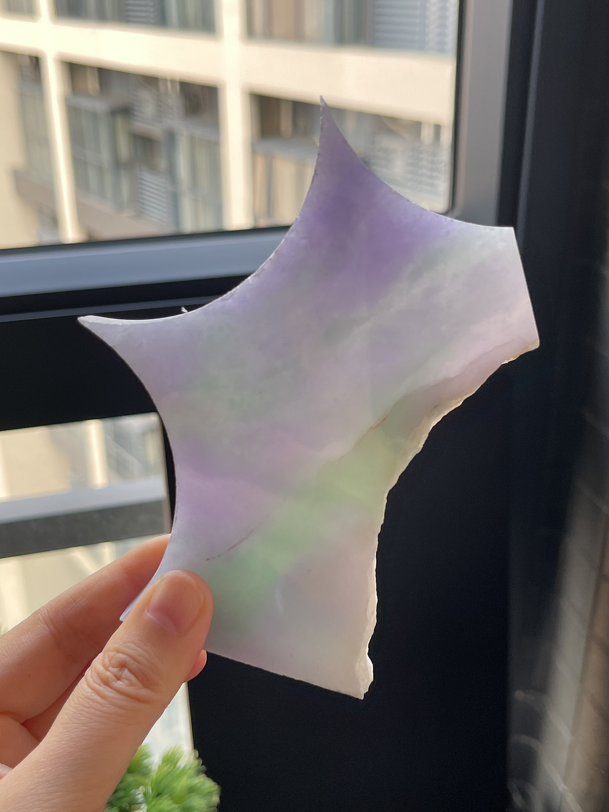 翡翠冰糯种紫罗兰片料