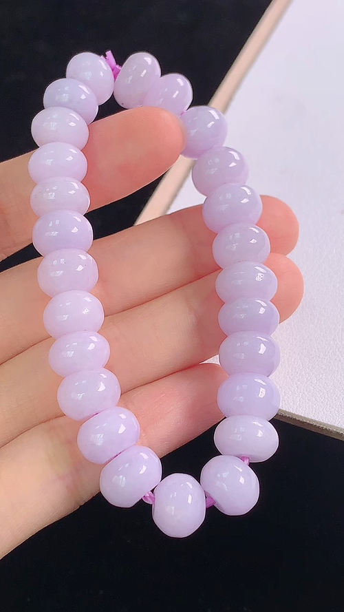 ️冰紫手链，尺寸:10.3-7.2mm 20