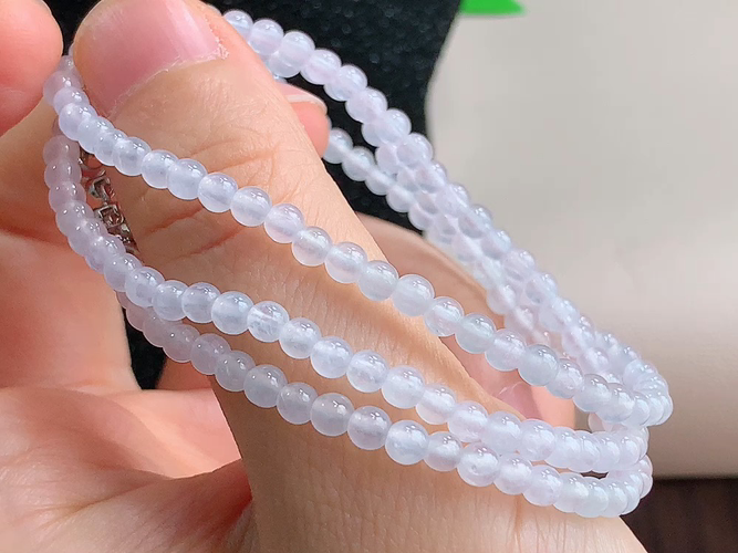 ️ 白冰项链，尺寸取一3.5mm，包A附证书