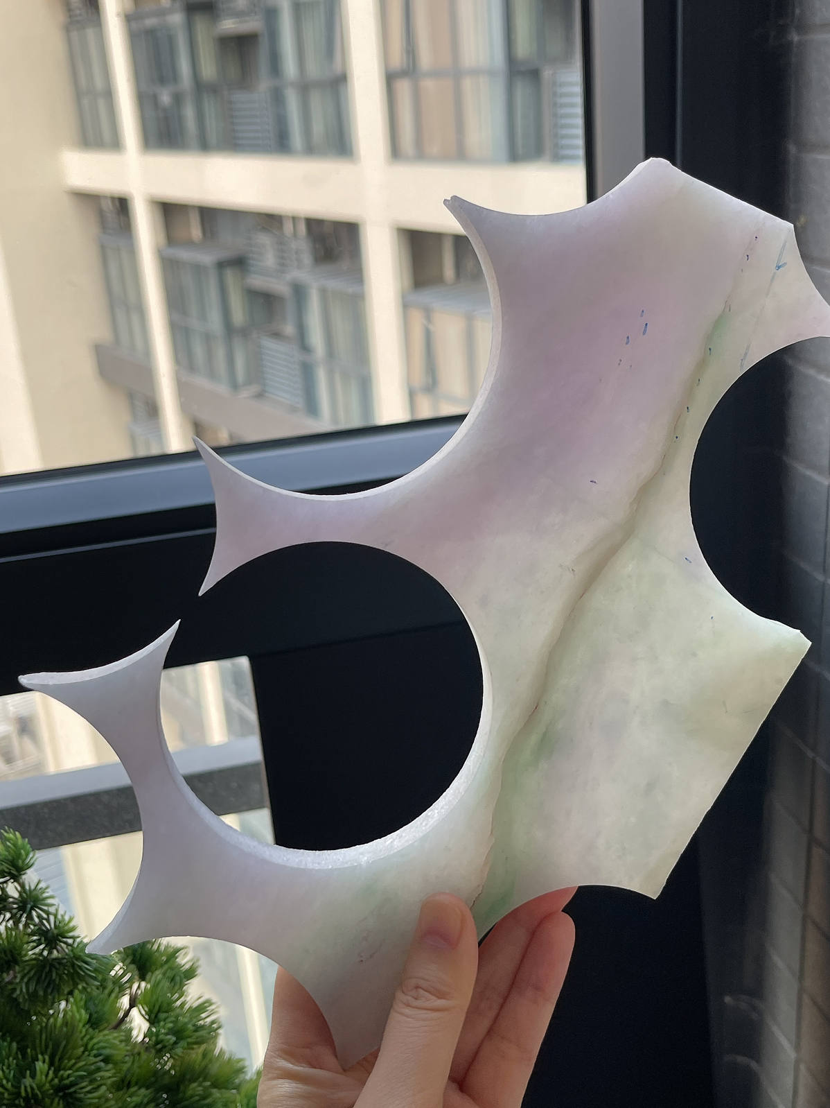 翡翠冰糯种紫罗兰片料