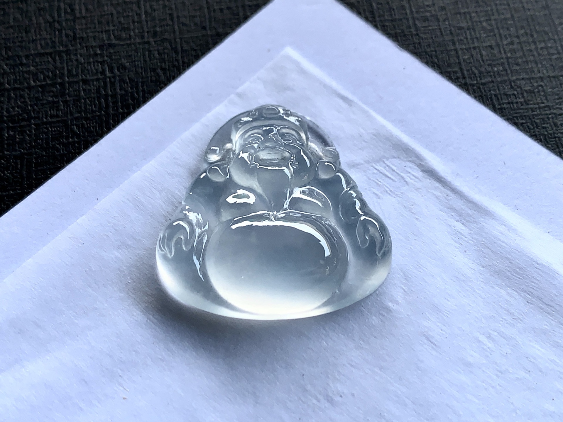 ️ 冰种财神爷 尺寸：25.5×25×6 玉润千年，福泽绵长