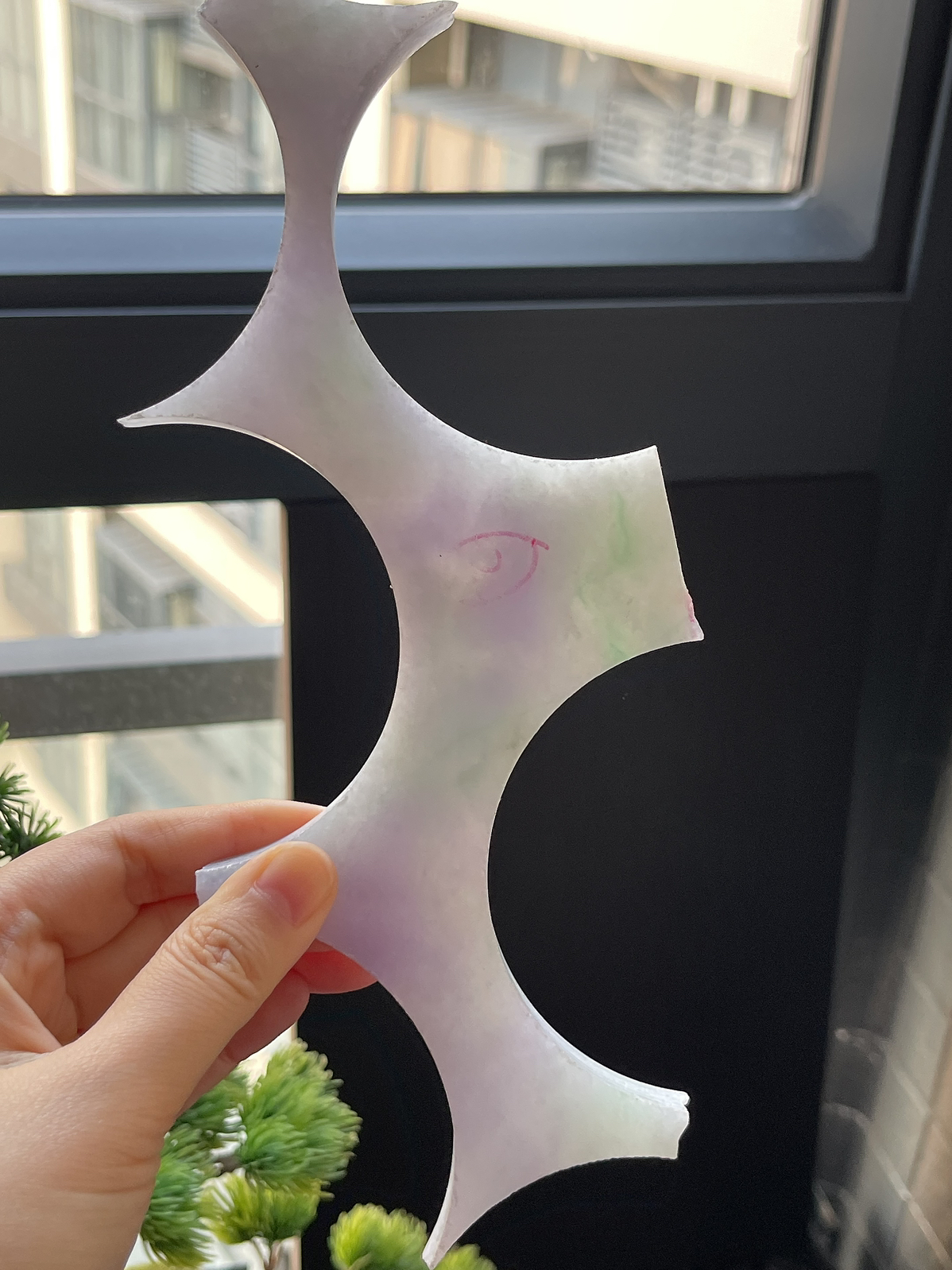 翡翠冰糯种春带彩片料