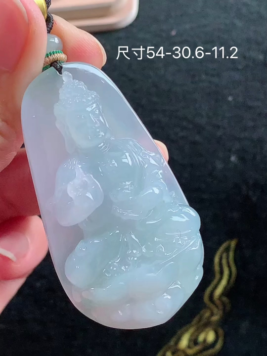 ️ 冰种佛祖 无裂 尺寸，54-30.6-11.2