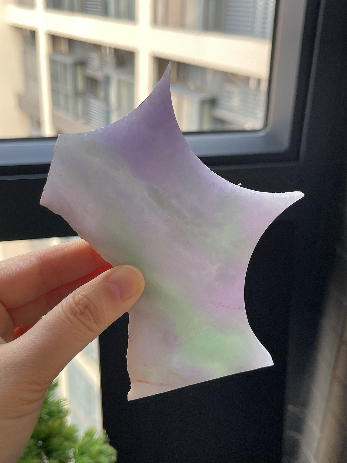 翡翠冰糯种紫罗兰片料