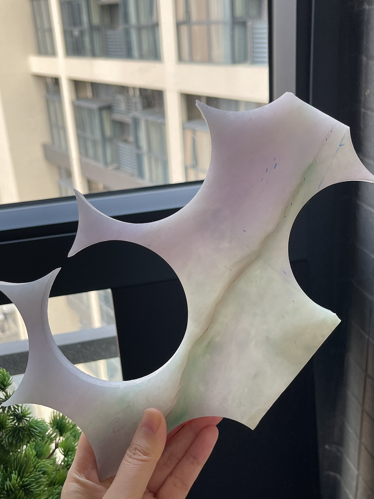 翡翠冰糯种紫罗兰片料