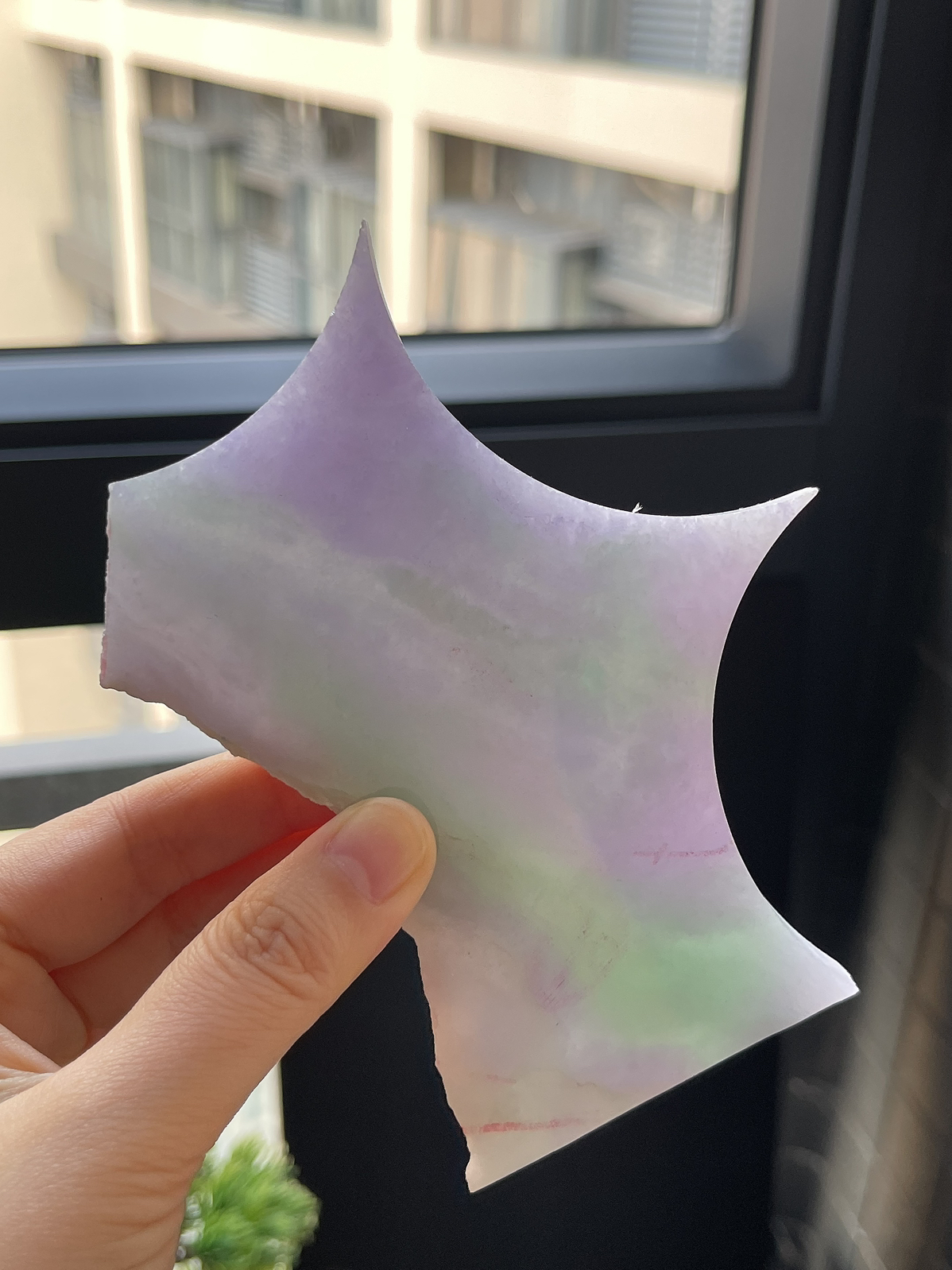 翡翠冰糯种紫罗兰片料