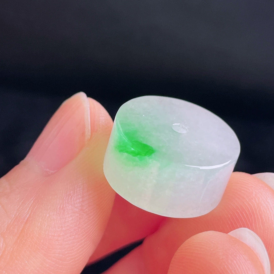 ️冰绿路路通，老种起光，细底通透，尺寸：16.7/8mm0922