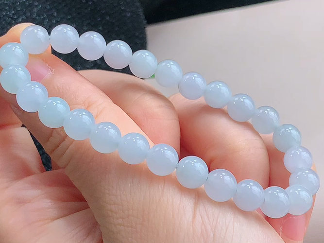 ️ 白冰手串，尺寸取一6.8mm，包A附证书Ak108