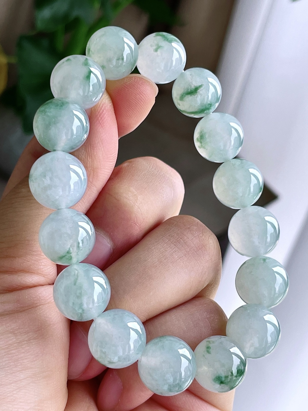 珠子 手链圆珠珠子手链 说明 缅甸 性比高 尺寸 12.7mm 重量 58.4克