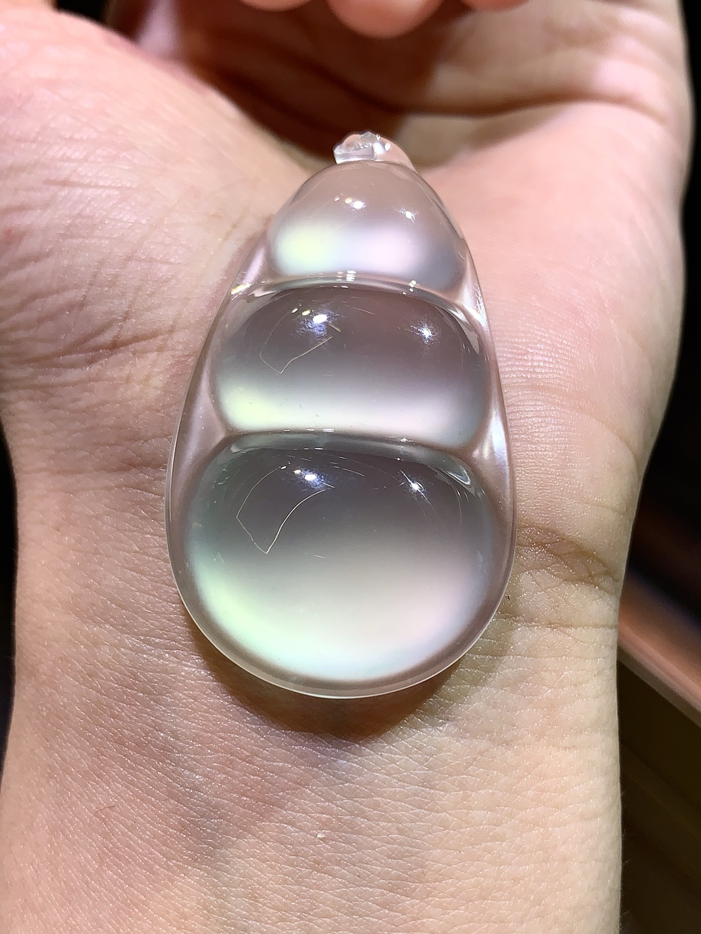 ️ 玻璃种福豆 尺寸：46.3×26.8×9.2 玉韵天成，温润传世