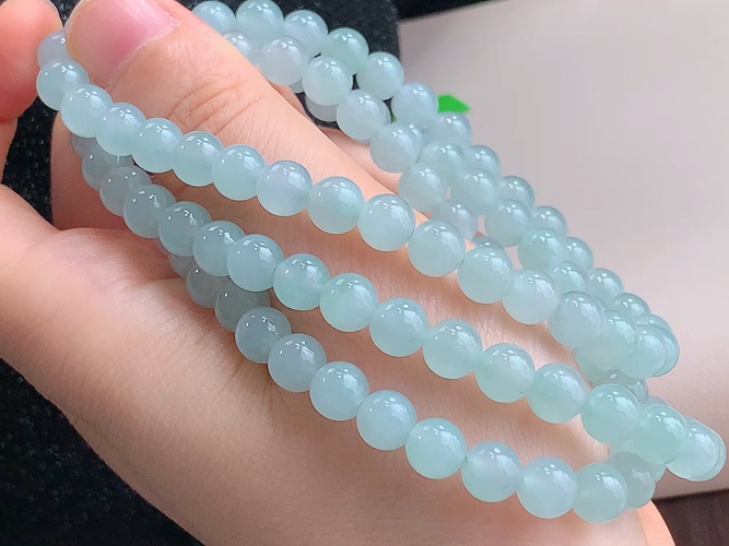 ️ 冰珠链，尺寸取一6.8mm，包A附证书HAD071