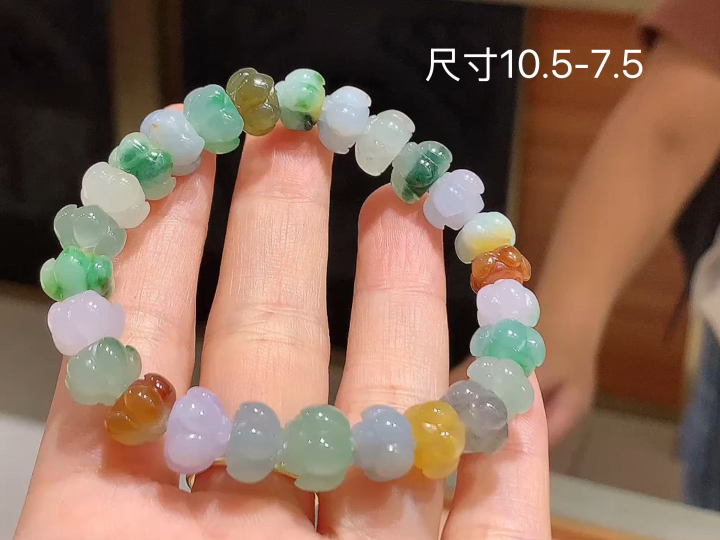 ️多彩手串 ，尺寸，10.5-7.5