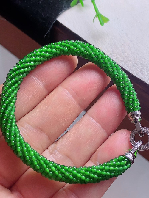 手链 冰绿 18k 裸 6.8