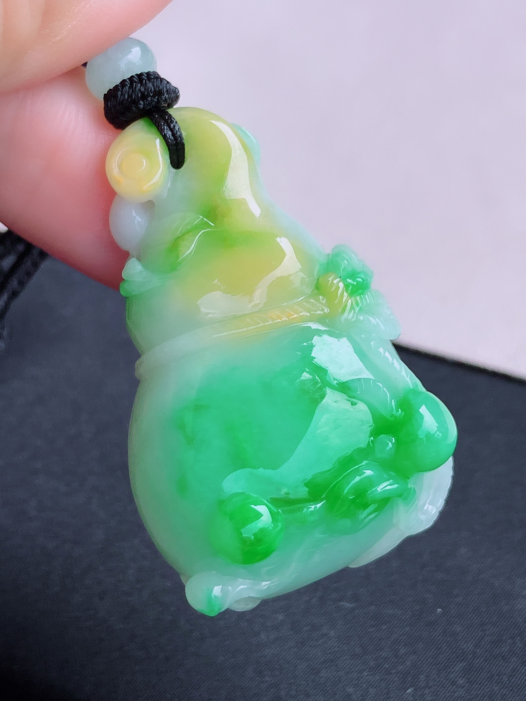 ️，三彩葫芦，饱满大气，尺寸45/28/12.8/自然光实拍
