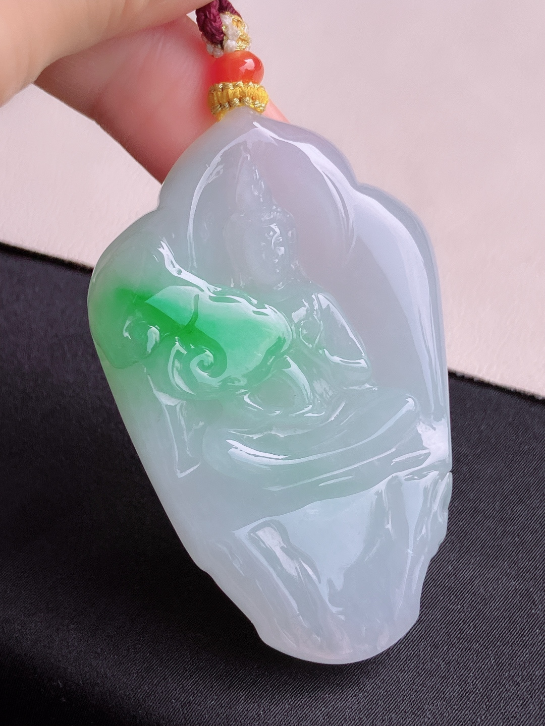 ️翠绿观音，色美清爽，尺寸61.6/40.6/9.8/自然光实拍