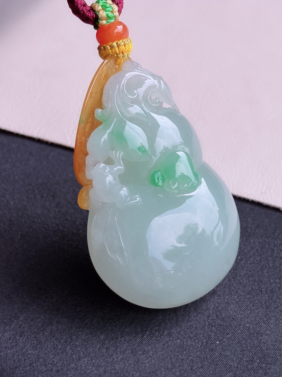 ️，三彩葫芦，晶莹剔透，特色，尺寸49.3/30.3/12/自然光实拍