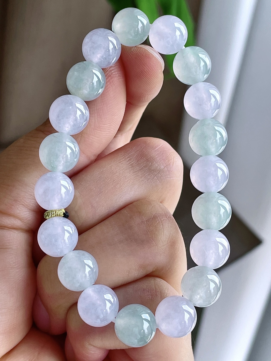 珠子 冰晴水手串圆珠珠子手串 缅甸 性比高 尺寸9.7mm 重量30克