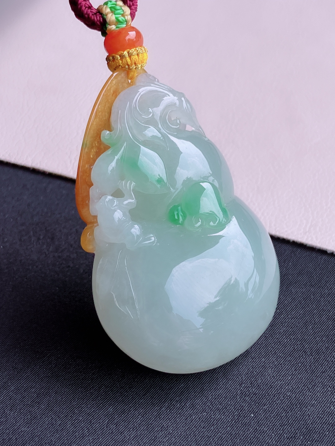 ️，三彩葫芦，晶莹剔透，特色，尺寸49.3/30.3/12/自然光实拍