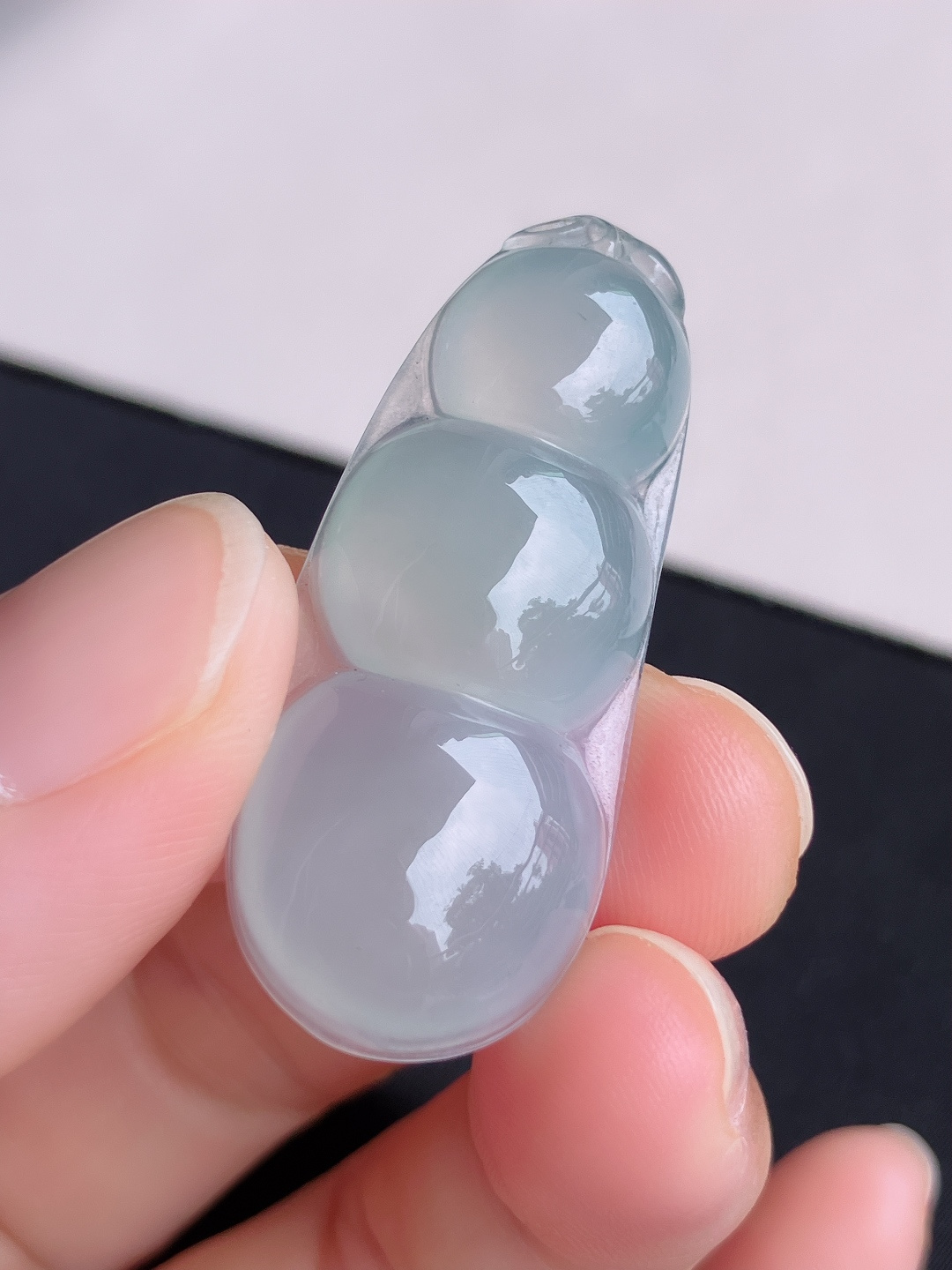 ️，底色福豆，晶莹剔透，尺寸38.5/16.5/5.8/自然光实拍