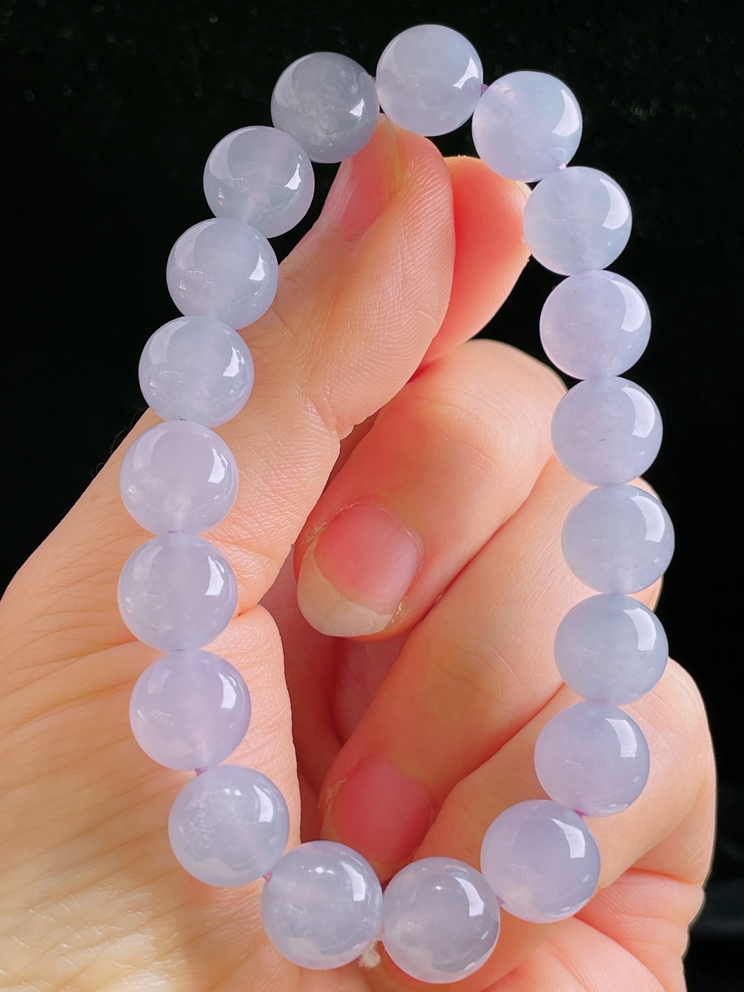 ️冰种手串，老种起光，细底通透，尺寸：5.7mm0923