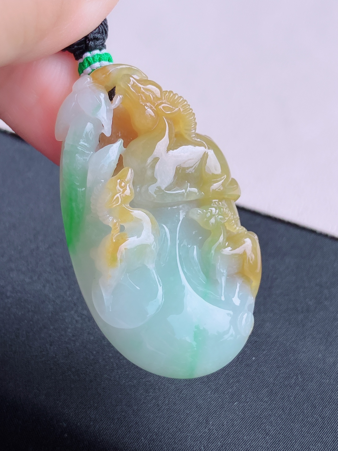 ️，三彩三羊开泰，特色，尺寸49.3/30.5/10.8/自然光实拍