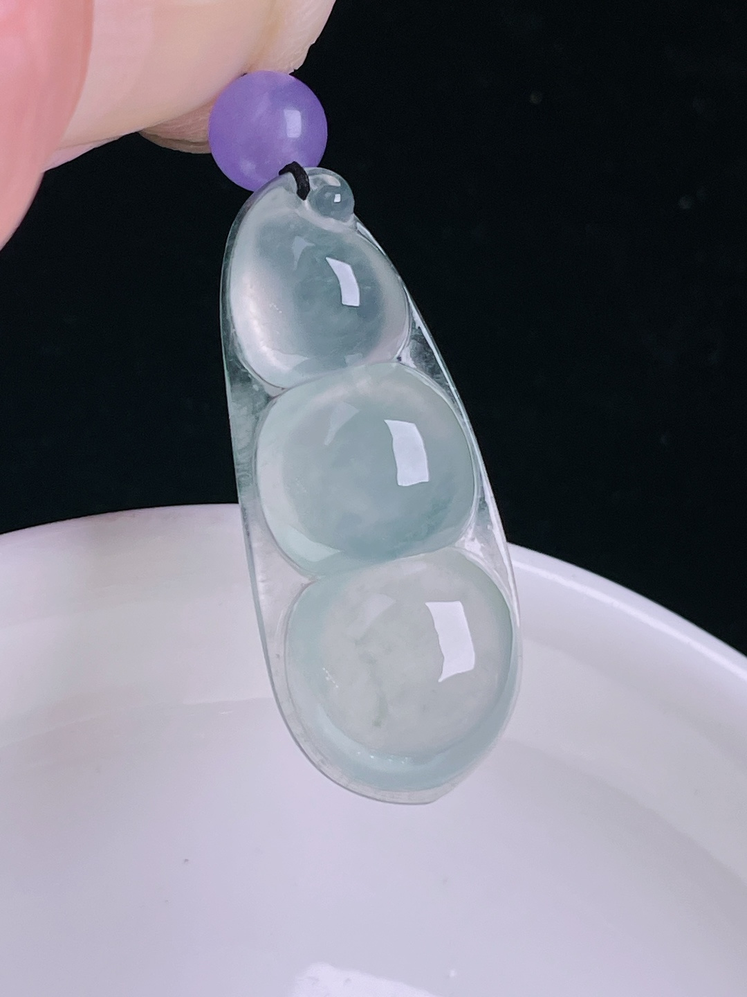 ️冰种豆子福豆，尺寸：34/14/6.2mm0923