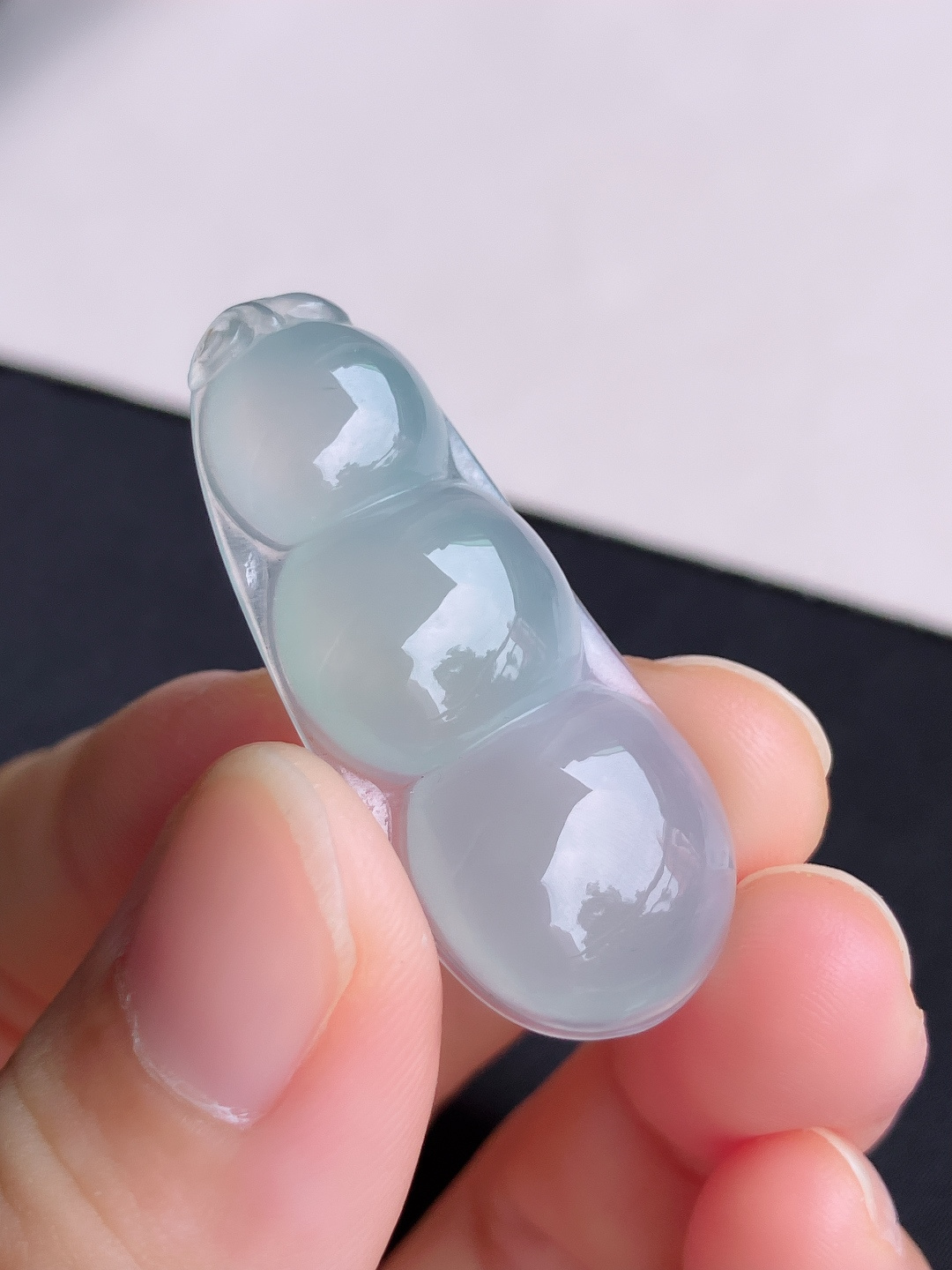 ️，底色福豆，晶莹剔透，尺寸38.5/16.5/5.8/自然光实拍