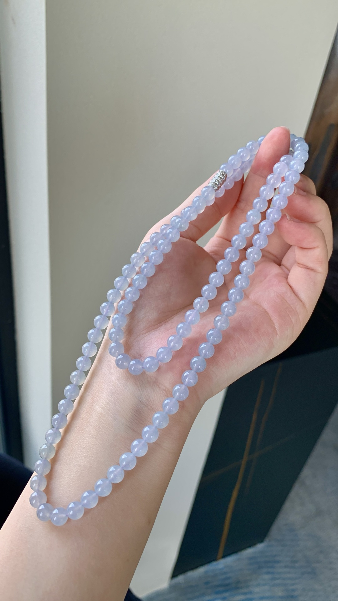 ️【珠子项链】冰润水透，种老细腻起荧 尺寸：颗数：108，取一：6,a27923