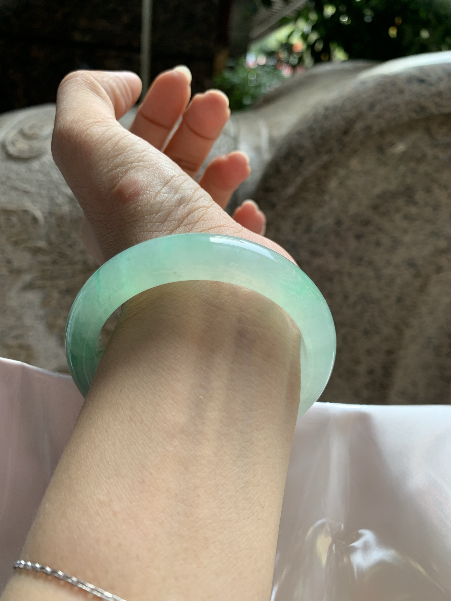 冰晴绿花正圈 53.4-7.6-11.6 0923-N1661 打灯细纹