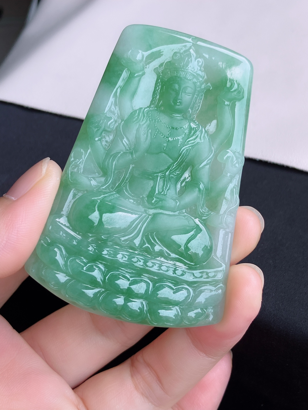 ️，冰飘花千手观音，晶莹剔透，尺寸74/49/5.6/自然光实拍