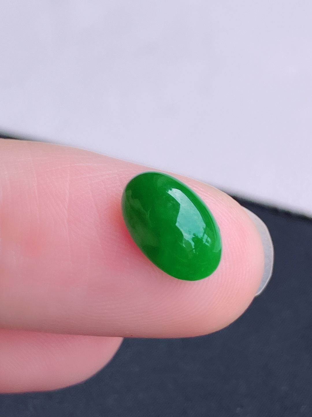 ️ 翠绿蛋面，细腻精致，尺寸10/7.3/4/自然光实拍