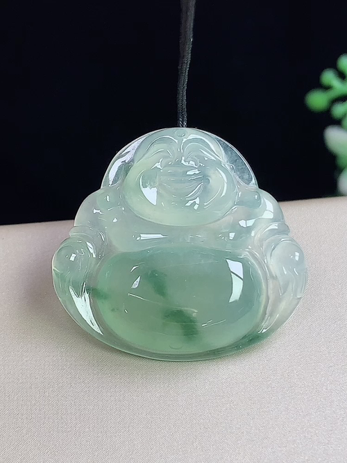 冰飘花佛公，无裂，尺寸25.9-27.7-5.2mm，j23afj